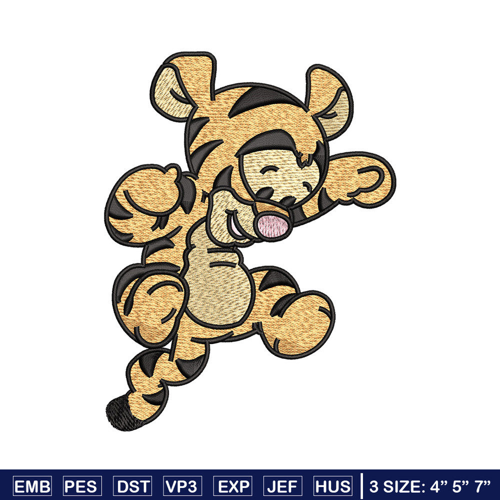 Tigger embroidery design, Pooh disney embroidery, Embroidery file, Embroidery shirt, Emb design, Digital download.jpg