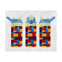 building blocks tumbler png wrap kids sublimation