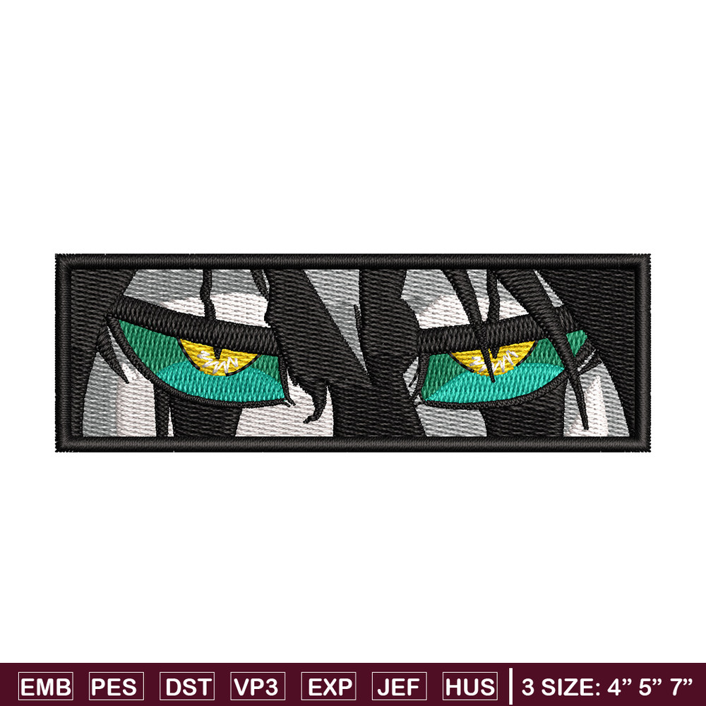 Ulquiorra Eyes embroidery design, Bleach embroidery, Anime design, Embroidery file, Embroidery shirt, Digital download.jpg