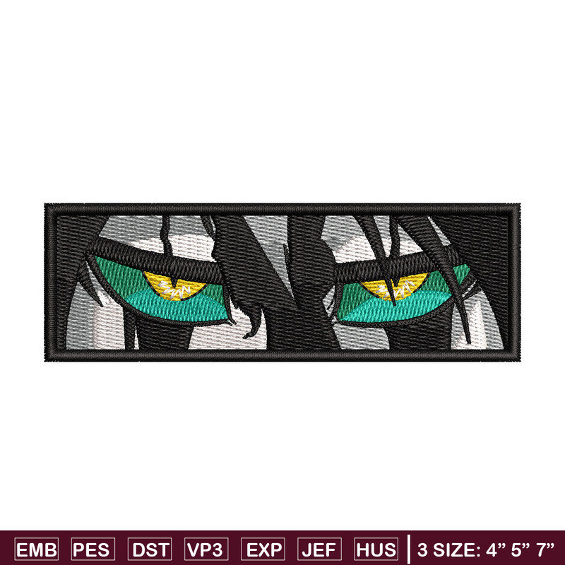 Ulquiorra Eyes embroidery design, Bleach embroidery, Anime design, Embroidery file, Embroidery shirt, Digital download.jpg