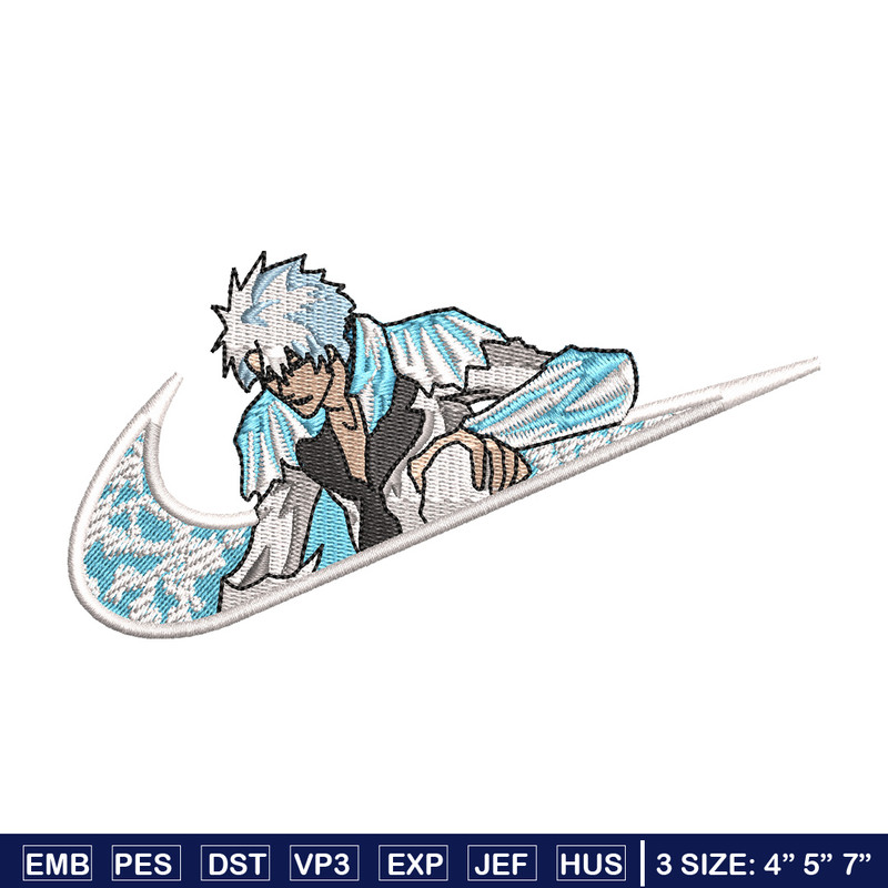 Toshiro nike embroidery design, Bleach embroidery, Nike design, Embroidery shirt, Embroidery file, Digital download.jpg