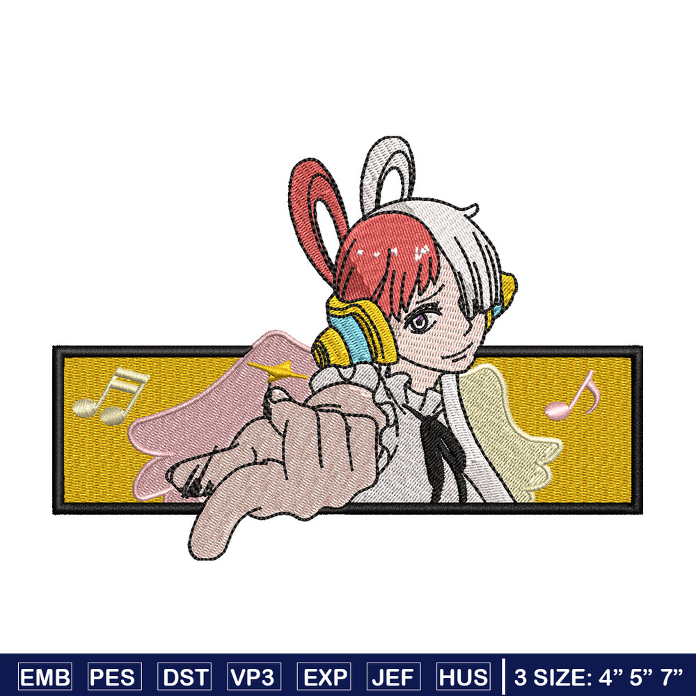 Uta box embroidery design, One piece embroidery, Anime design, Embroidery shirt, Embroidery file, Digital download.jpg