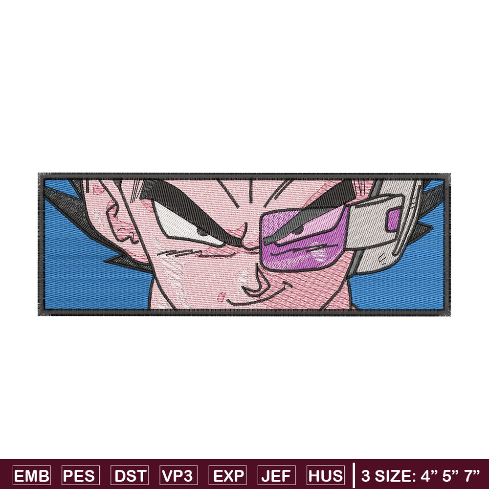 Vegeta sensor embroidery design, Dragonball embroidery, Anime design, Embroidery shirt, Embroidery file,Digital download.jpg