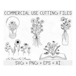 wildflower svg, flower svg, floral svg, wildflower svg bundle, wildflower quote svg, wildflower clipart