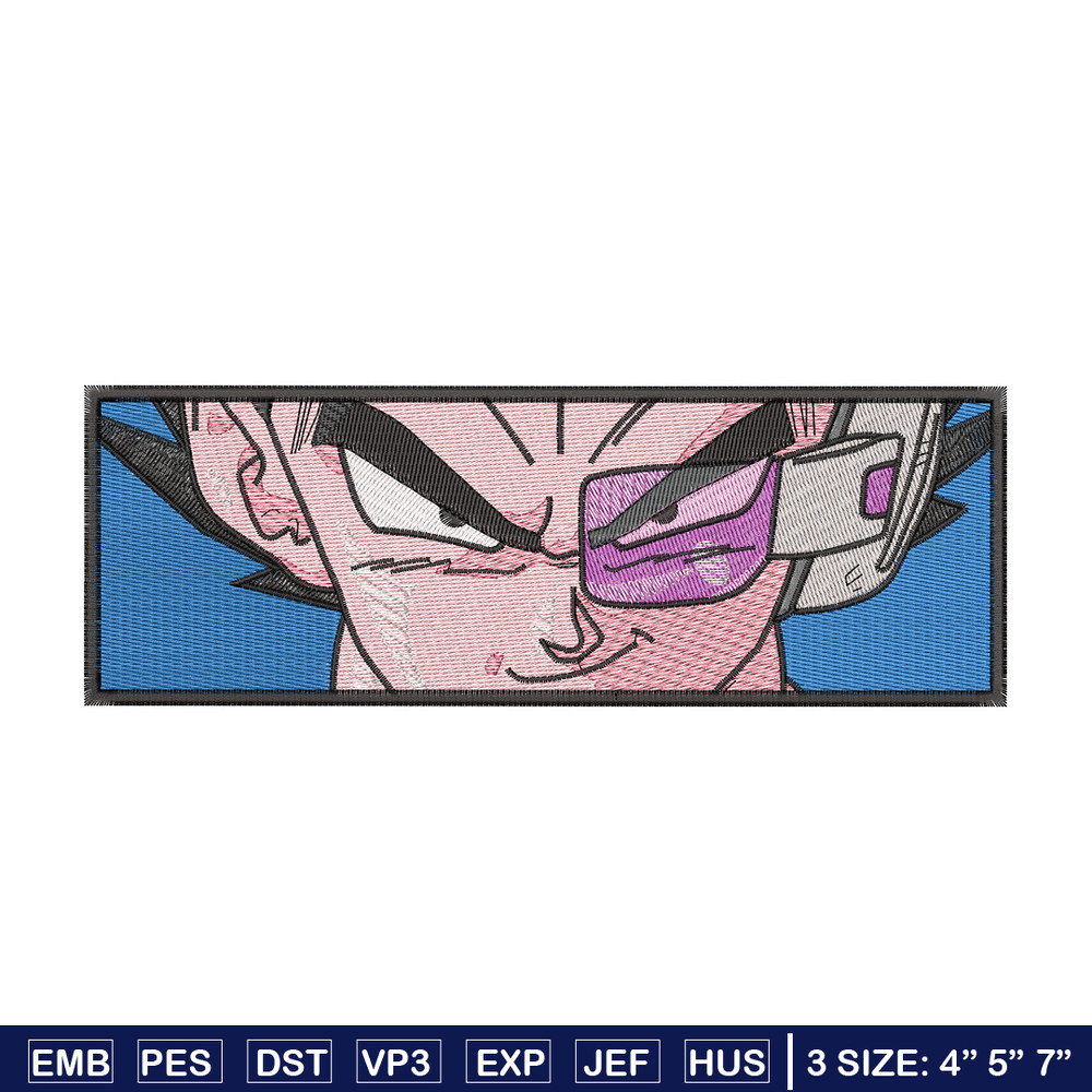 Vegeta sensor embroidery design, Dragonball embroidery, Anime design, Embroidery shirt, Embroidery file,Digital download.jpg