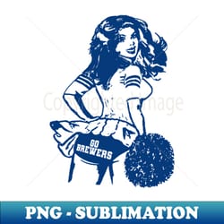 milwaukee retro cheerleader - vintage inspired png sublimation digital file - bring back the spirit