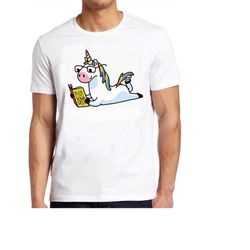 unicorn believe in yourself rainbow lgbt funny meme gift tee cult t shirt 756