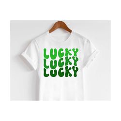 lucky svg, lucky st patricks day svg, stacked lucky svg, retro st. patrick's day svg, lucky shirt svg