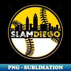 baseball city sunset - slam diego edition - stunning png sublimation download