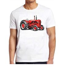tractor distressed red farm funny meme cool cult movie gift tee t shirt 790