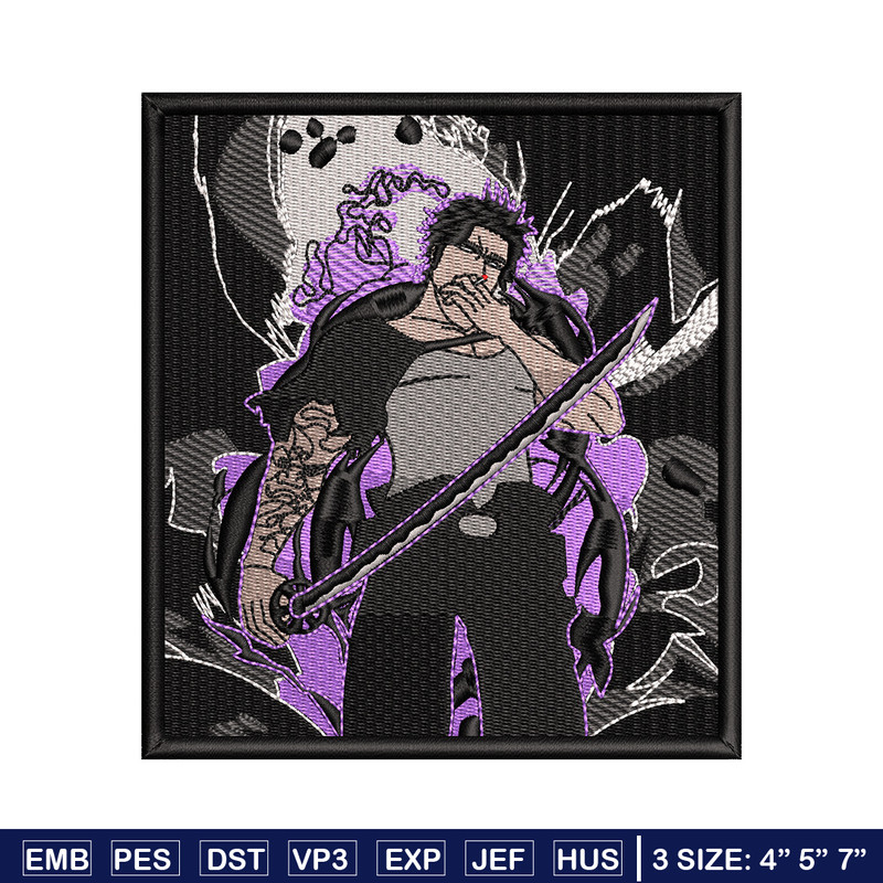 Yami box embroidery design, Black clover embroidery, Anime design, Embroidery shirt, Embroidery file, Digital download.jpg