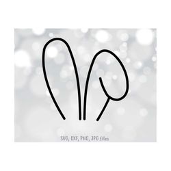bunny ears svg, easter ears svg, easter svg, easter bunny ears svg, easter ears design