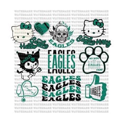 eagles svg bundle, eagles png, layered files, cricut, silhouette, instant download, cut file, clipart, sublimation (svg/