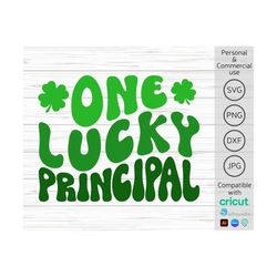 one lucky principal svg, principal st patricks day svg, retro st. patrick's day svg, lucky principal shirt svg