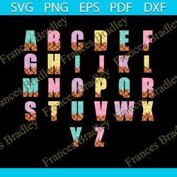 ice cream letters svg | ice cream birthday | ice cream alphabet svg