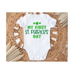 my first st patricks day svg, baby st patricks day svg, baby onesie svg, 1st st patrick's day svg