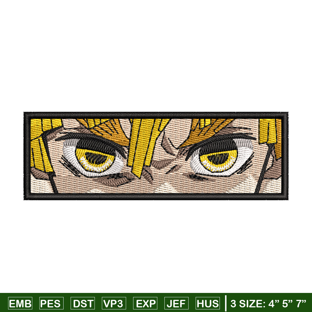Zenitsu eyes embroidery design, Zenitsu embroidery, Anime design, Embroidery shirt, Embroidery file, Digital download.jpg