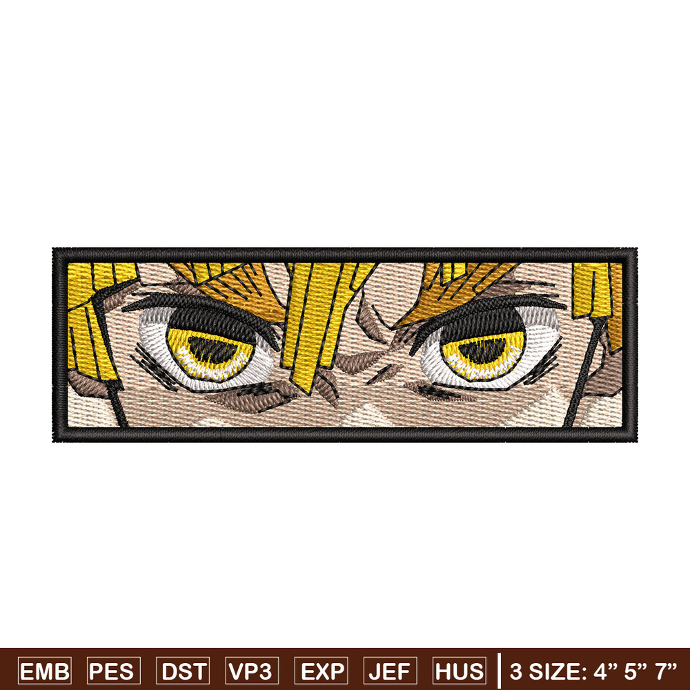 Zenitsu eyes embroidery design, Zenitsu embroidery, Anime design, Embroidery shirt, Embroidery file, Digital download.jpg