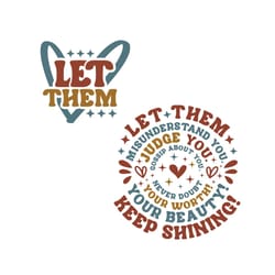 let them misunderstand you quote svg digital cricut file