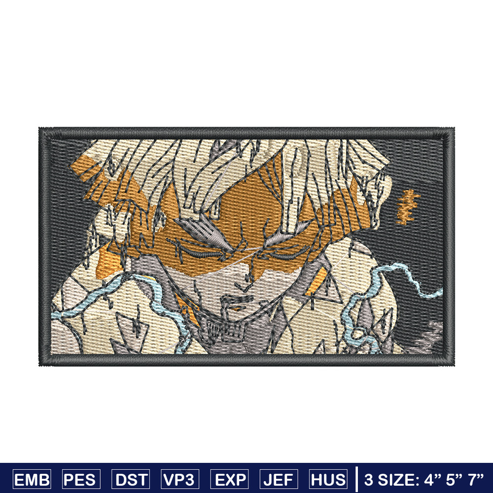 Zenitsu embroidery design, Demon slayer embroidery, Anime design, Embroidery shirt, Embroidery file, Digital download.jpg