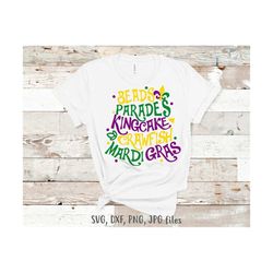 women mardi gras svg, beads parades king cake crawfish mardi gras svg, mardi gras parade shirt svg