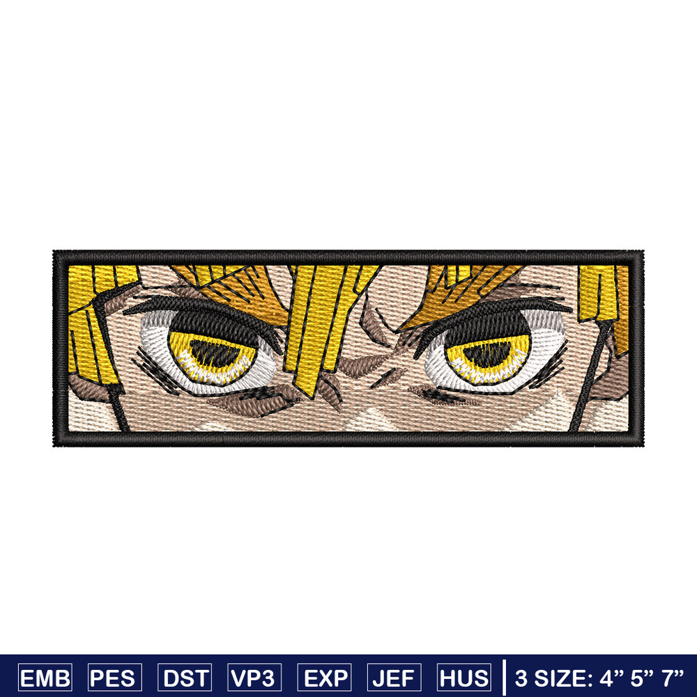 Zenitsu eyes embroidery design, Zenitsu embroidery, Anime design, Embroidery shirt, Embroidery file, Digital download.jpg