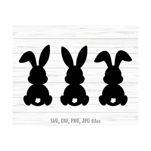 Easter Bunnies svg, Baby Rabbits svg, Bunny Silhouette svg, - Inspire ...
