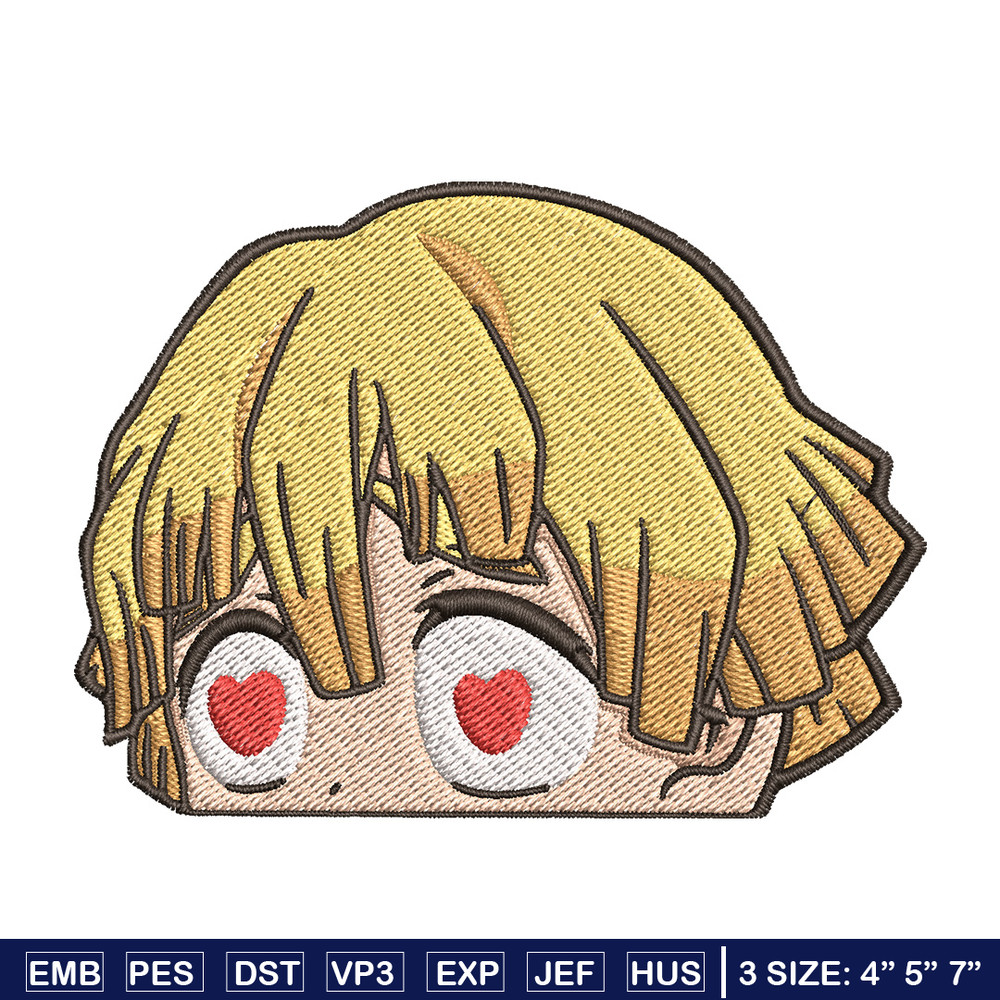 Zenitsu love embroidery design, Zenitsu embroidery, Anime design, Embroidery shirt, Embroidery file, Digital download.jpg