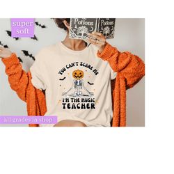 music teacher halloween shirts, spooky music teacher shirt, retro halloween music teacher, music teacher halloween gift,