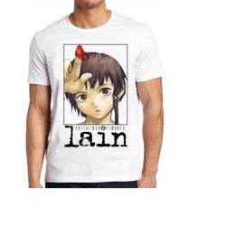 serial experiments lain t shirt anime science fiction  cool gift tee 236
