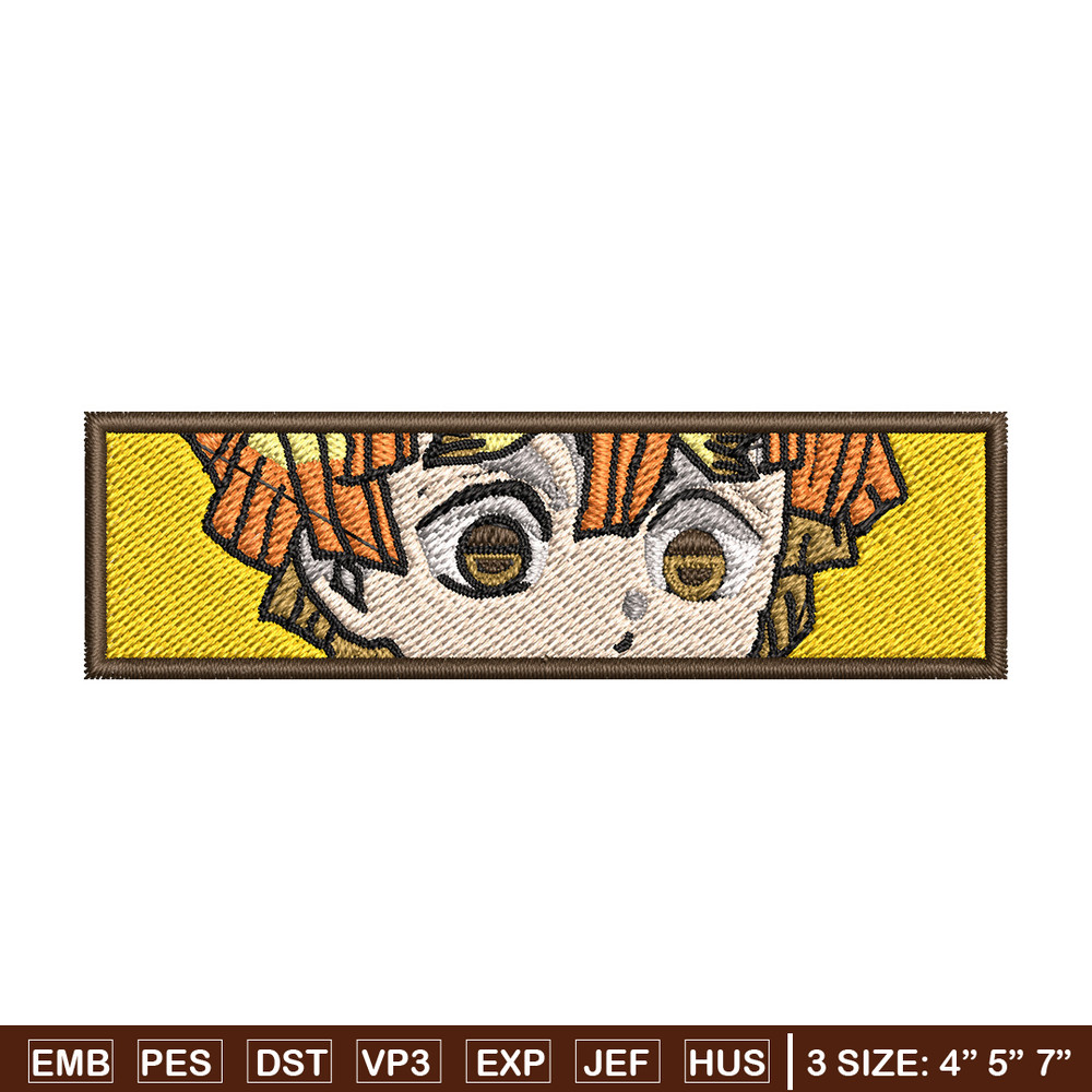 Zenitsu yellow embroidery design, Zenitsu embroidery, Anime design, Embroidery shirt, Embroidery file, Digital download.jpg