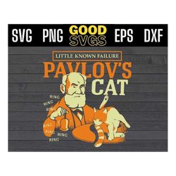 little known failure pavlovs cat ring ring ring funny svg png eps dxf