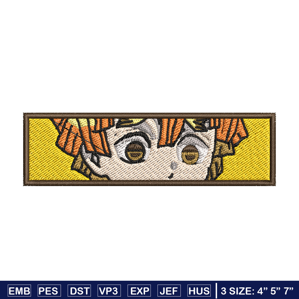 Zenitsu yellow embroidery design, Zenitsu embroidery, Anime design, Embroidery shirt, Embroidery file, Digital download.jpg