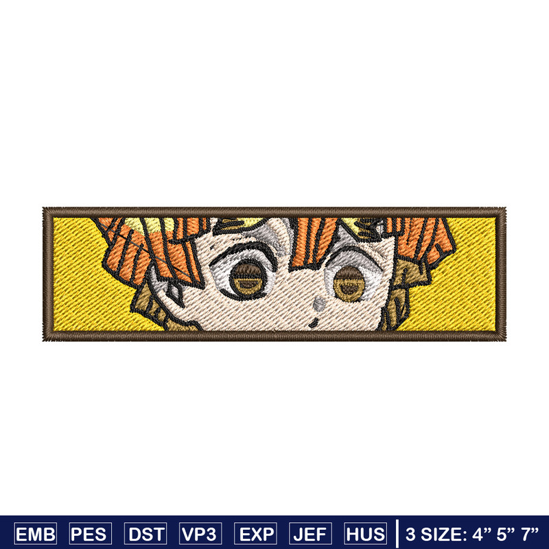 Zenitsu yellow embroidery design, Zenitsu embroidery, Anime design, Embroidery shirt, Embroidery file, Digital download.jpg