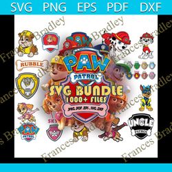 1000 files paw patrol svg bundle, mega bundle paw patrol