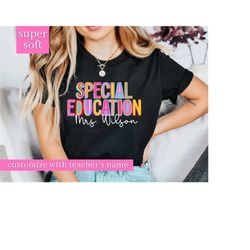 special education teacher shirt, personalized sped teacher shirt, sped squad, sped team shirt, special ed teacher gift,