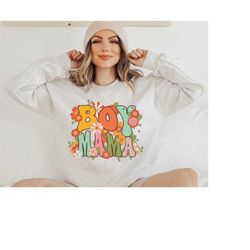 floral boy mama sweatshirt, boy mom sweatshirt, mothers day gift, boy mama shirt, mama crewneck, gift for mom, mom of bo