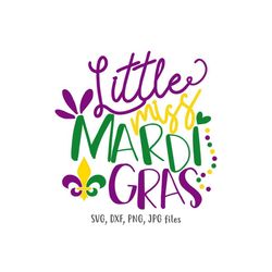 little miss mardi gras svg, girl mardi gras svg, mardi gras family trip svg, kids mardi gras shirt design | includes svg