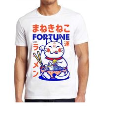 maneki neko lucky cat fortune happiness wealth meme funny gift tee t shirt 818