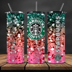 Starbucks Tumbler Png, Starbucks Glitter Sublimation, Skinny Tumbler 20oz, Skinny Starbucks 02