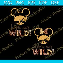 bundle let's get wild animal kingdom svg