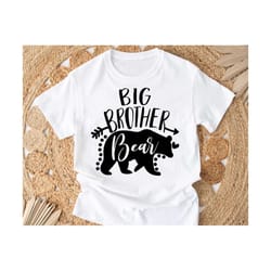 big brother bear svg, big brother svg, bear family svg, big brother bear png