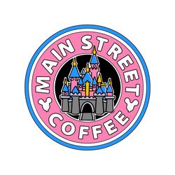 main street coffee svg, easy cut file for cricut, layered by colour