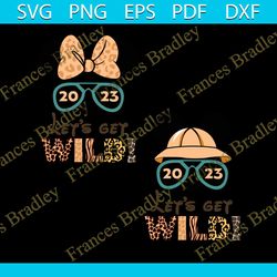 bundle 2023 let's get wild animal kingdom svg