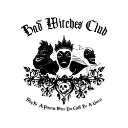 bad witches club svg, villains wicked svg, villain gang, family trip svg