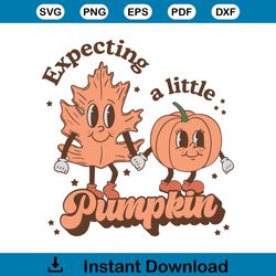 fall pregnancy announcement expecting a little pumpkin svg