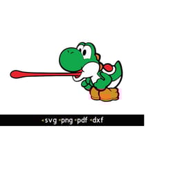 yoshi- 2 svg, png, pdf, dxf