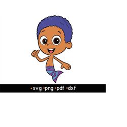 bubble guppies (goby)- 1 svg, png, pdf, dxf