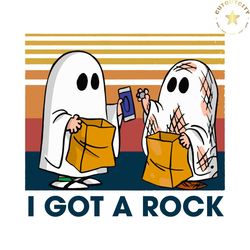 i got a rock cute couple ghost svg graphic design file
