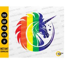 rainbow unicorn svg | cute colorful unicorn shirt vinyl icon wall art | cricut cutting files printable clipart vector di